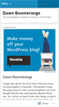 Mobile Screenshot of dawnboomerangs.com